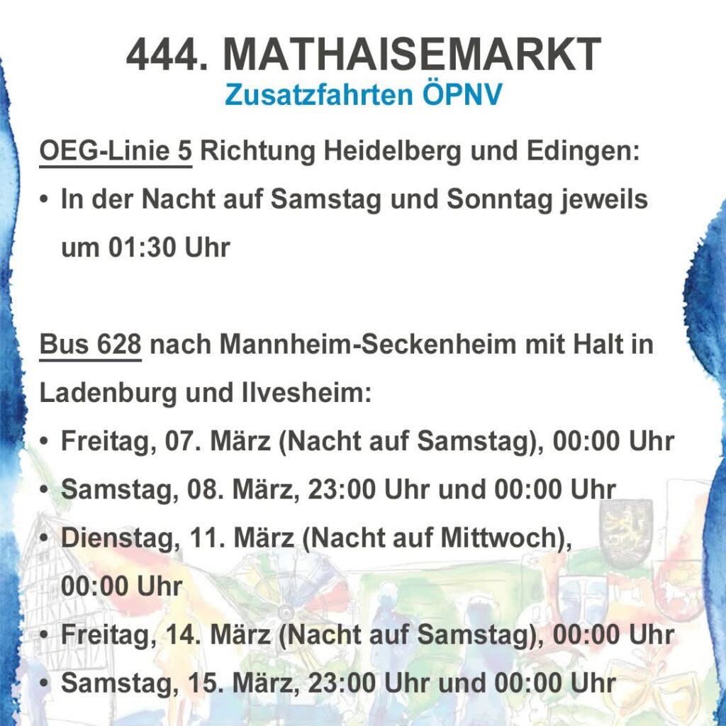 Mathaisemarkt 2025 - Alle Informationen - Schriesheim-Pur.de - Alles