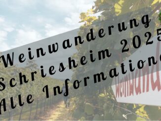 Weinwanderung Schriesheim 2025 am 5. Oktober: 12 Stationen, Wein & Spezialitäten, Start am Rathaus, Parken kostenlos am Festplatz.
